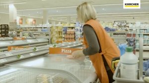 как использовать поломоечную машину в супермаркете фирмы кёрхер