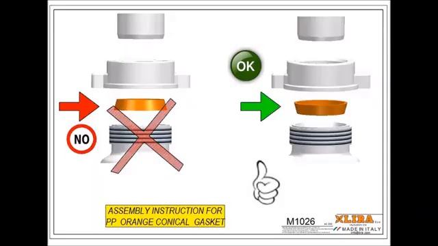 Установка сифона для кухонной мойки A 4233