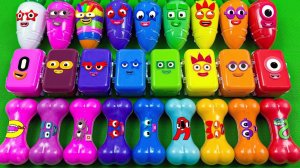 Мультики для детей и малышей. Яркие игрушки с мемами спрунки и слаймоми. Мультики залипалки