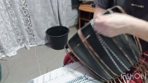 ПЛЕТУ КОРЗИНУ С РУЧКАМИ НА ДАЧУ.