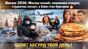 Потоп в Москве, сплетни на работе, мошенники в поликлиниках и блинбургер: весна пришла!