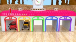 Учим цвета с Уличным Транспортом и ПАКМАНОМ! Сюрприз Мячик для Футбола