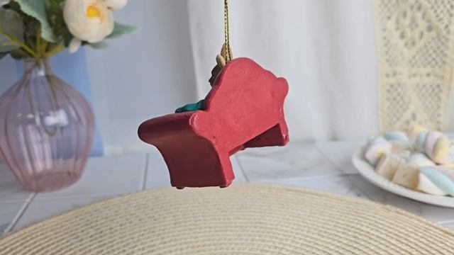 Ёлочная игрушка ГЛАВНЫЙ В ДОМЕ — АБИССИНСКИЙ КОТ, полистоун, 9 см, E0671-6