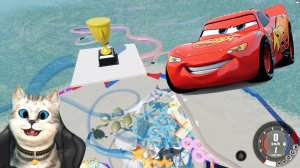 МОЛНИЯ МАКВИН ПОДНИМАЕТСЯ ДО НЕБЕС ЧАСТЬ 1 Мультики про машинки