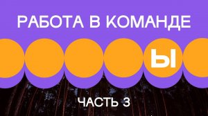 2. Работа внутри команды. Часть 3