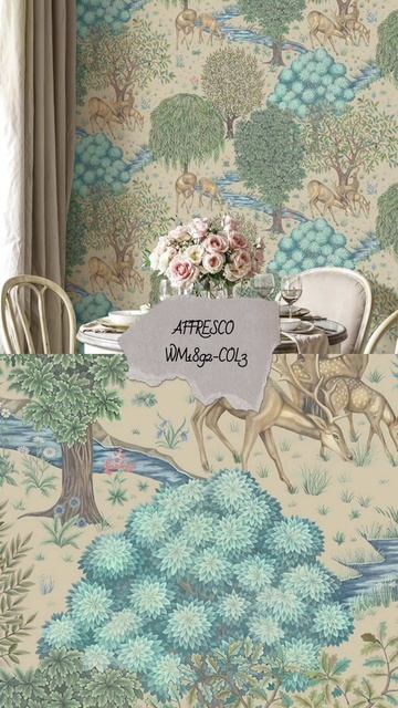 Обои в стиле Уильяма Морриса в Обойкин