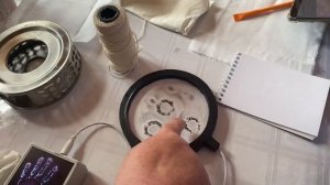 Работа на аппарате Кирлиана . 3.