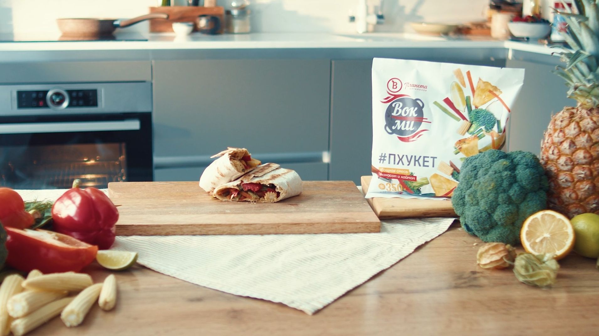 Овощной ролл вок