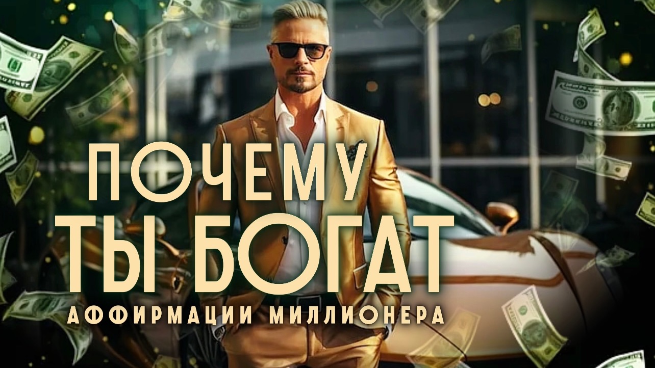 почему ты богат ? аффирмации на богатство | аффирмации миллионера