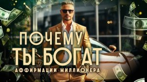 почему ты богат ? аффирмации на богатство | аффирмации миллионера