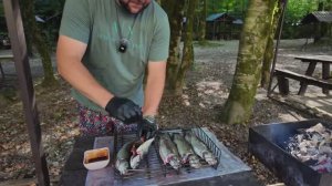 Семейный День у РЕКИ , ЖАРИМ РЫБУ , Отдыхаем в СОЧИ