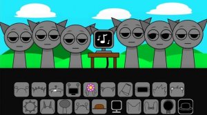 Cпрунки_Sprunki everyone gray