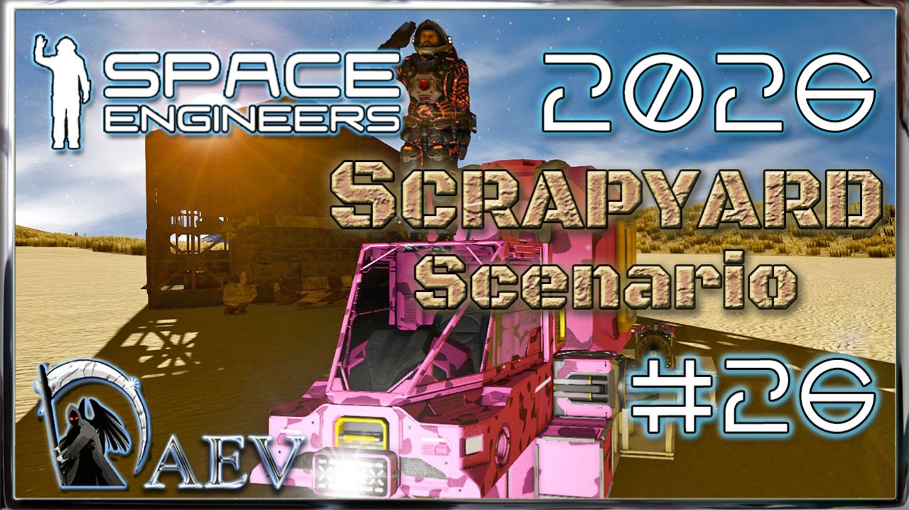 Space Engineers🪐 №26 Scrapyard 2026 🚧Сценарий Свалка! Корова🐄