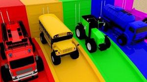Учим цвета с помощью волшебной горки в виде машинки из «Улицы Монстров» для детей (детские песенки)