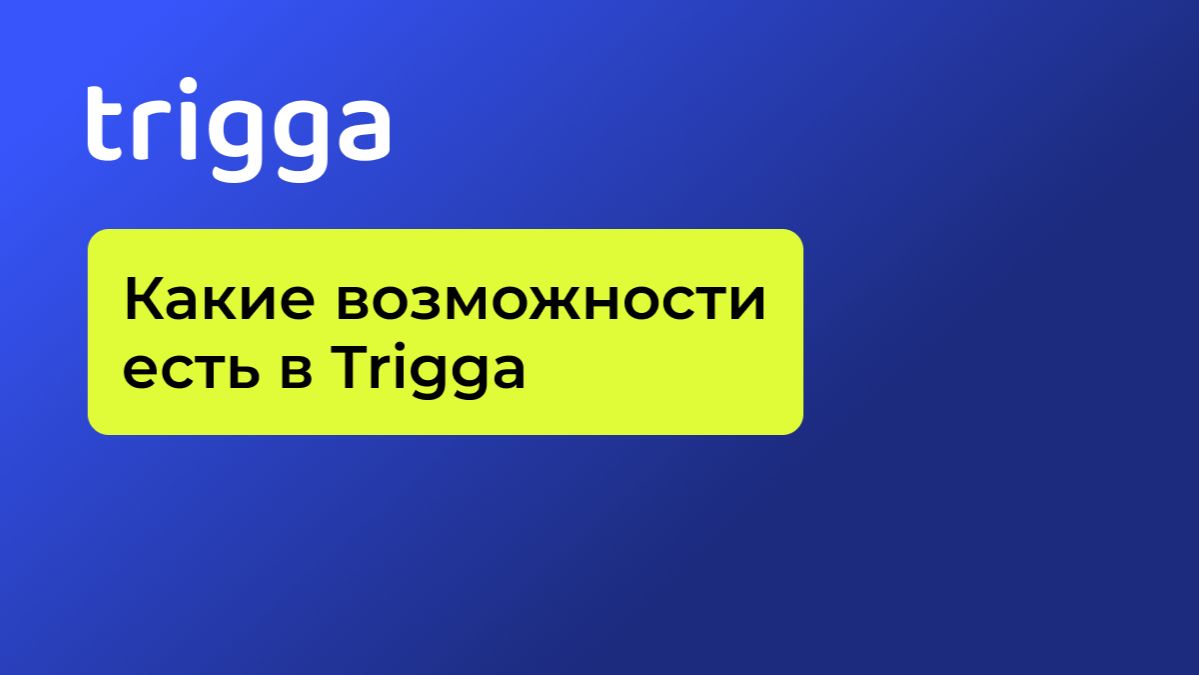 Какие возможности есть в Trigga