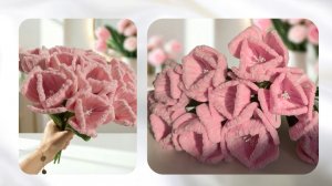 КРОКУСЫ ИЗ СИНЕЛЬНОЙ ПРОВОЛОКИ