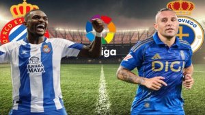 ФУТБОЛ ЧЕМПИОНАТ ИСПАНИИ LA LIGA.  ЭСПАНЬОЛ - ОВЬЕДО.  ТЕКСТОВАЯ ОНЛАЙН ТРАНСЛЯЦИЯ.