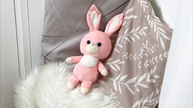 Мягкая игрушка Зайчонок розовый 20 см коллекция Mini Twini, 9047/20