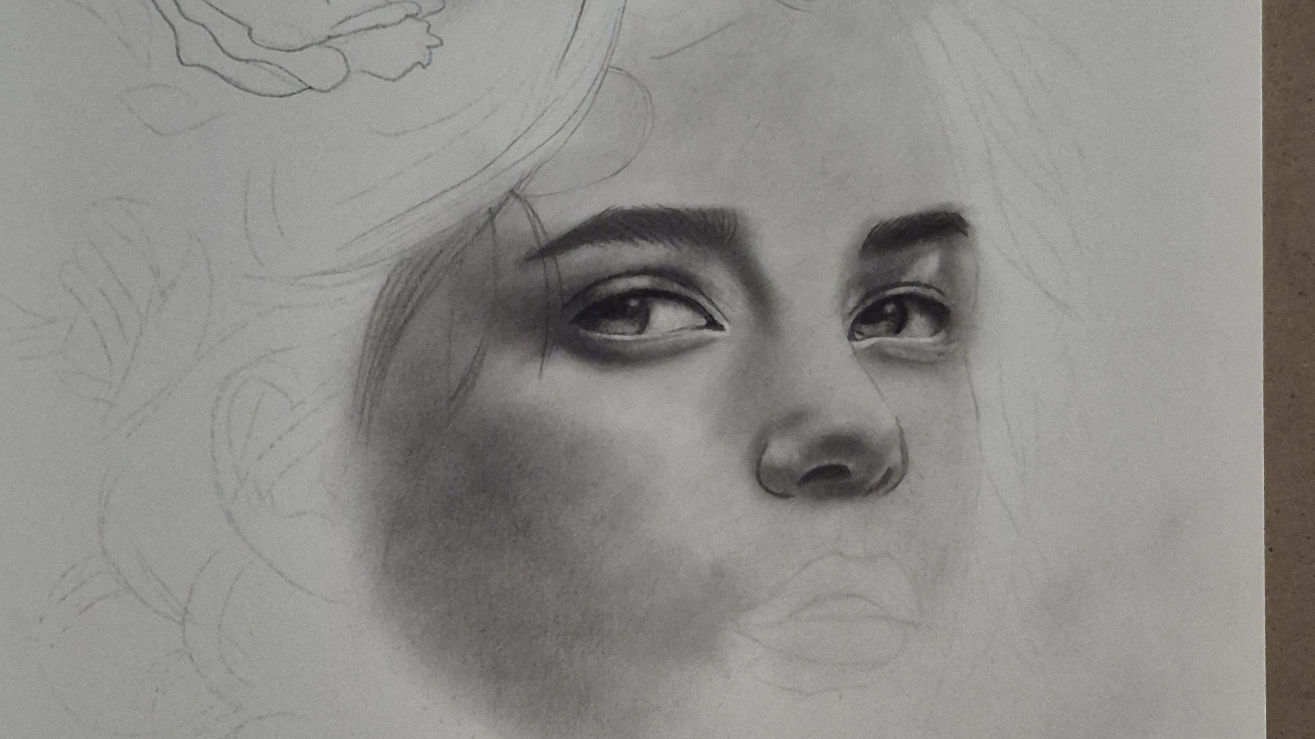 Процесс рисования портрета ✏️ ✏️ ✏️