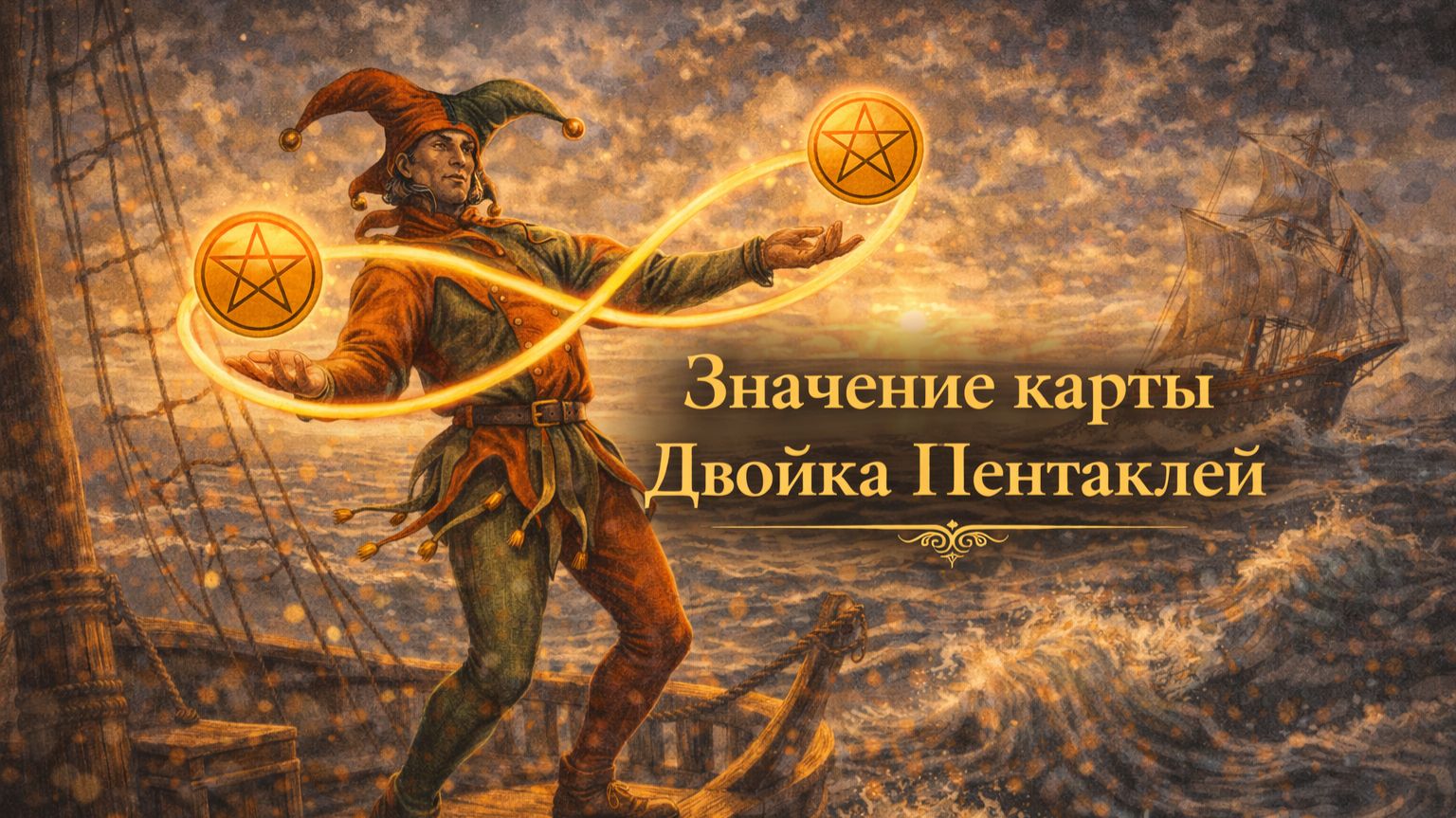 Значение карты таро Двойка Пентаклей