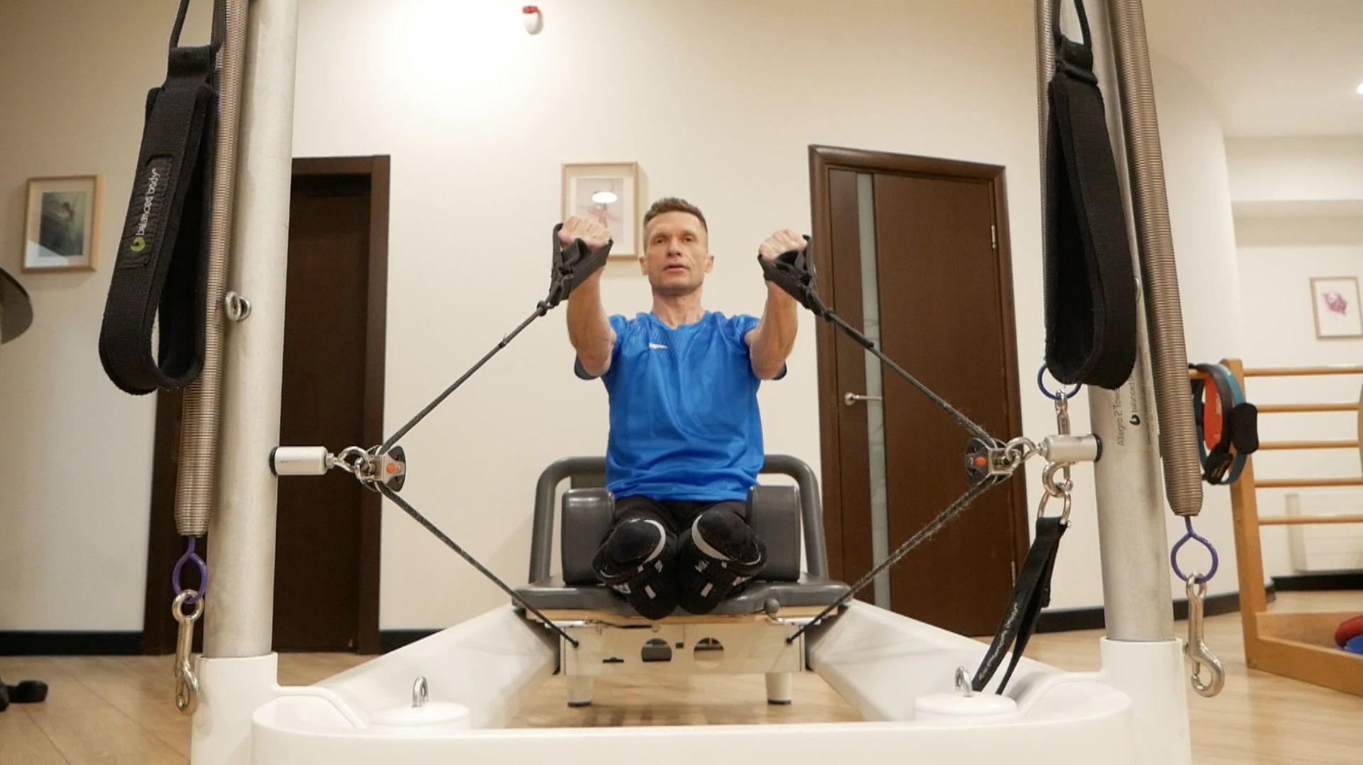 Сергей Зверев. Пилатес Реформер.