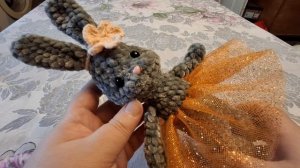 " Коробка с карандашами" . 12 задание. Серый с ободком. Связала Зайка.