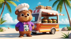 🚚МИШКА-ПОВАР: ЗАКУСОЧНАЯ НА КОЛЁСАХ, ГОТОВИМ БУРГЕРЫ | Развивающие мультфильмы