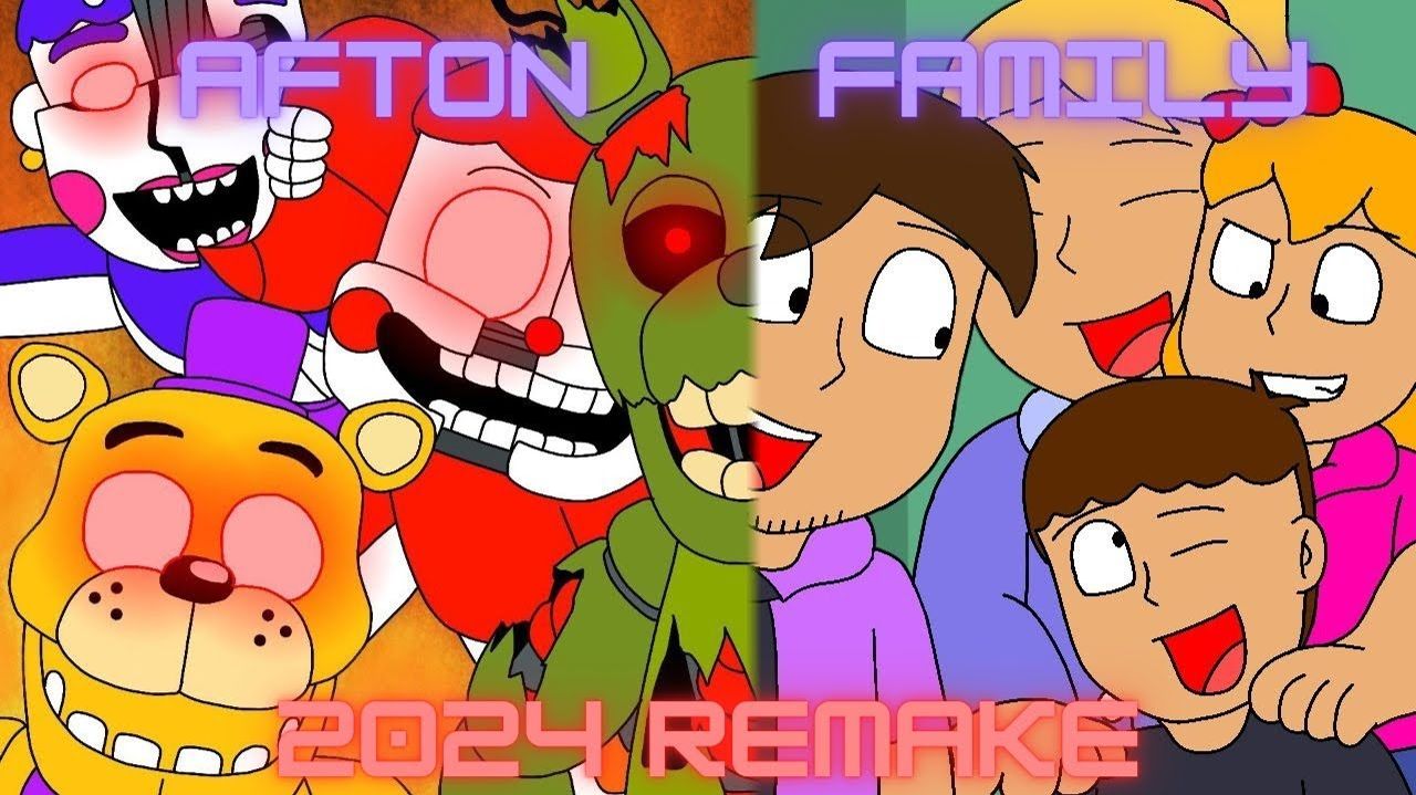 Afton Family2024 Remake FNAF Animation Song by KryFuZe RemixCover by APAngryPiggy