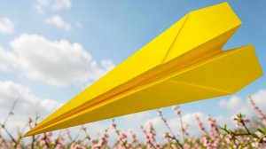 Отличный полет и делается легко - Бумажеый самолетик