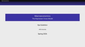 3.1. The Keynesian Cross Model