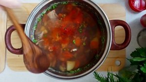 Постный суп с фасолью и грибами: Сытный и наваристый обед для всей семьи