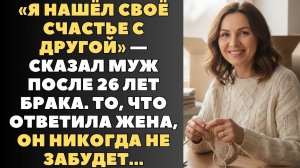 «Я нашёл своё счастье с другой» — сказал муж после 26 лет брака...