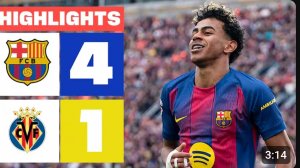 Барселона - Вильярреал. Обзор матча. Испания,  тур 26