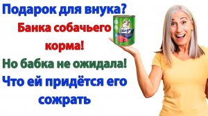 Подарок внуку? Собачий корм! Но бабка не ожидала, что ей придётся его съесть! | Жизненные Истории