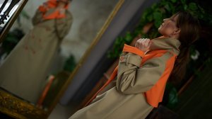 Женский плащ тренч Апероль Шприц