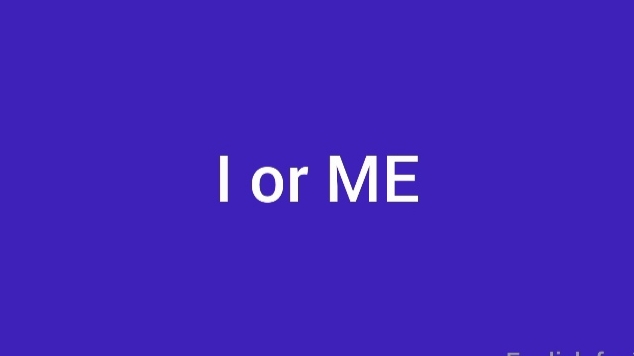 I or Me_English Pronouns.