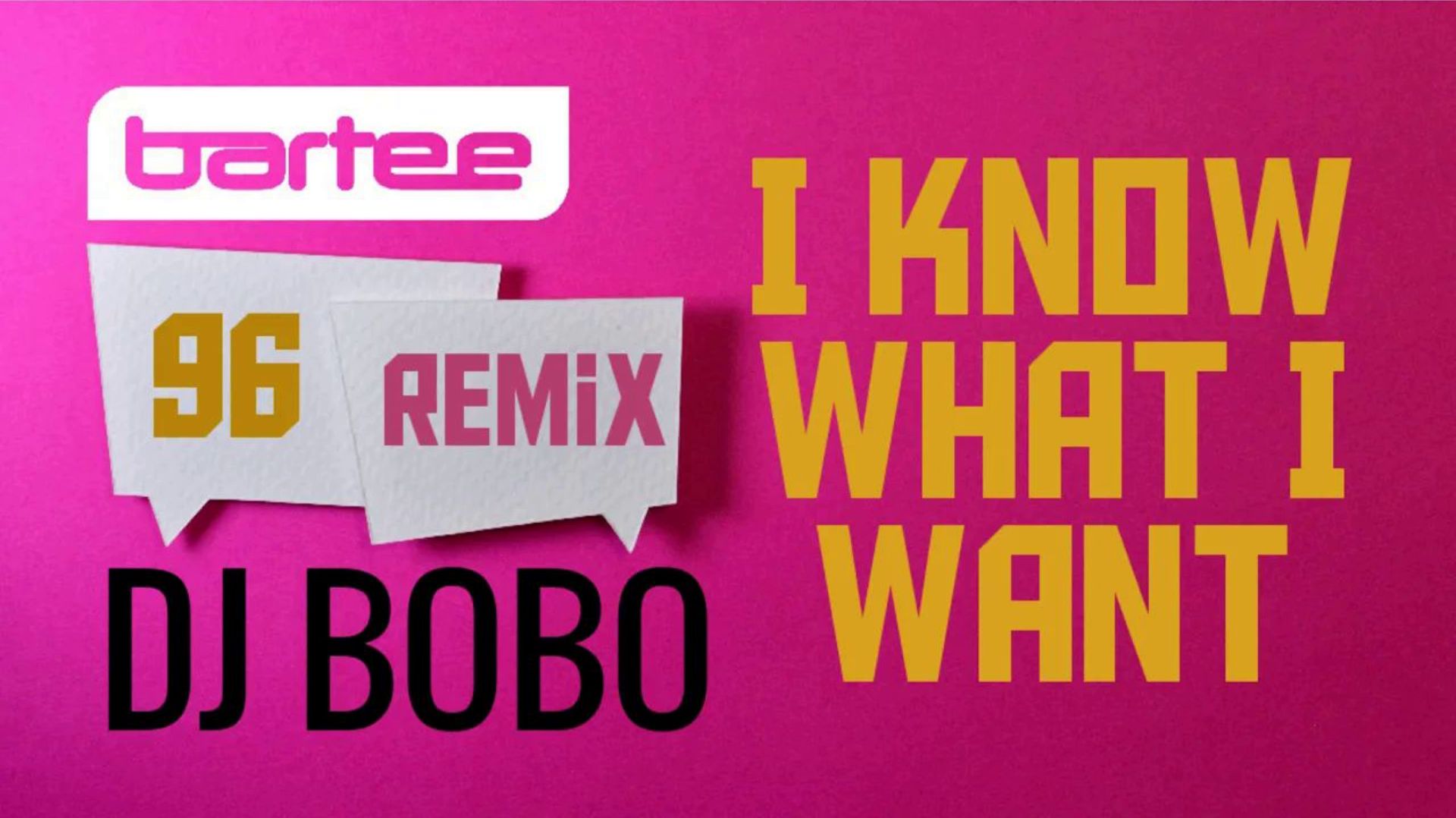 DJ Bobo - I Know What I Want (Bartee 96 Remix) 4K 320км