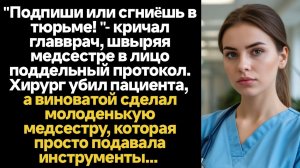 ИСТОРИИ ИЗ ЖИЗНИ/Подпиши или сгниëшь в тюрьме! - кричал главврач медсестре