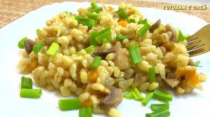 Так вкусно, что и мяса не надо. Ароматный булгур с грибами, идеальное блюдо в пост