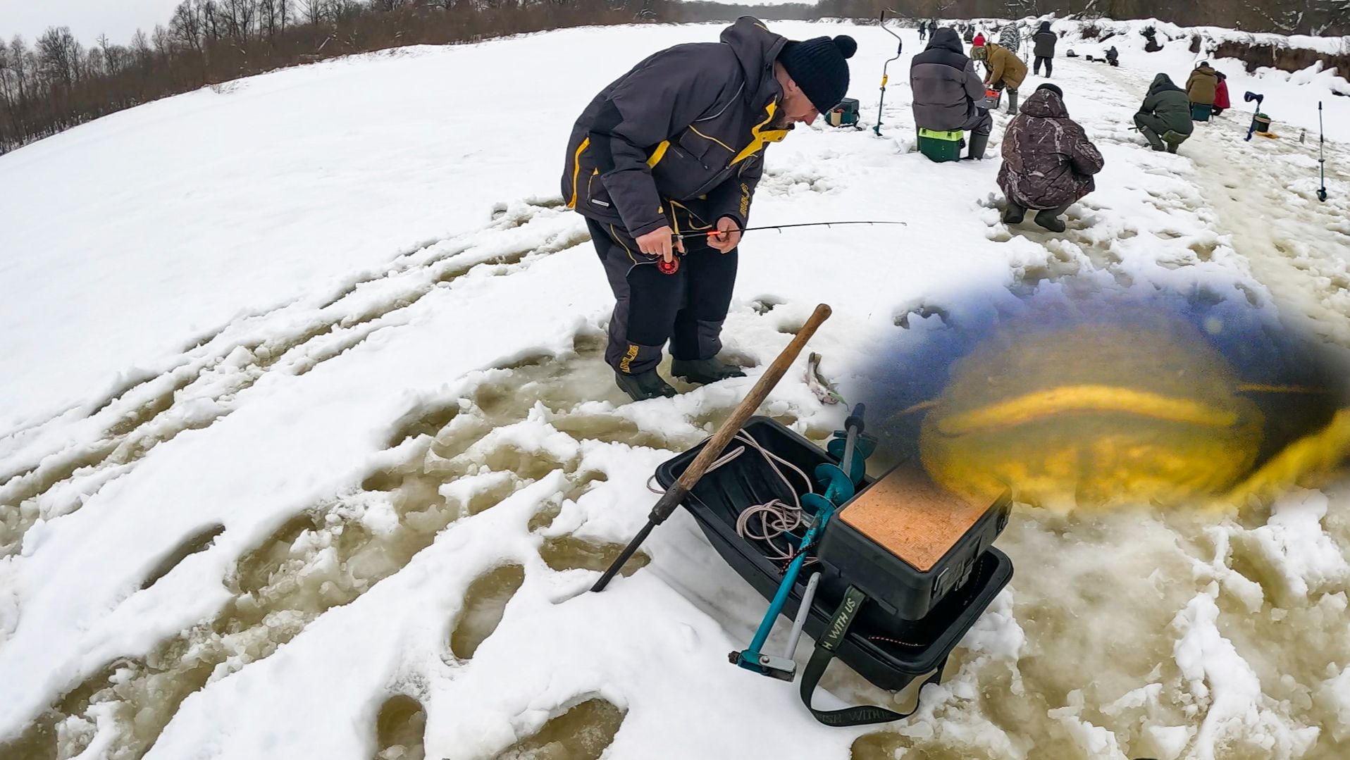 ОНИ ЕЩЁ НЕ ЗНАЮТ, ЧТО ПОД НИМИ КРУПНЫЕ СОМЫ и СУДАКИ, ВОТ ЭТО КЛЁВ. Рыбалка зимой в 2026