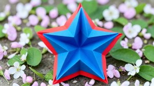 Бумажная звезда оригами