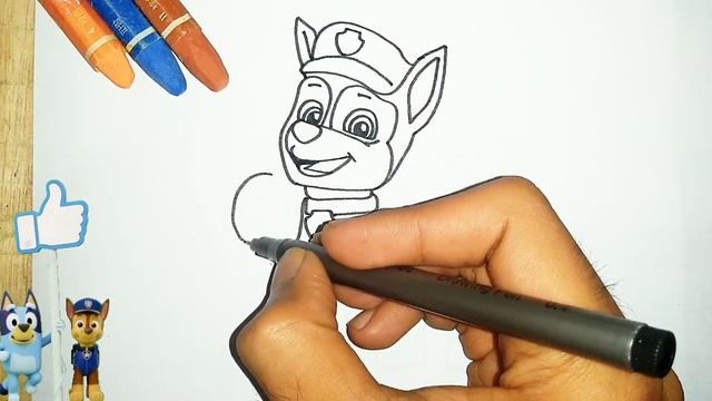 Рисуем Гончика. Щенячий патруль. Мультик для детей