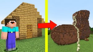 ДОМ НУБА ПРЕВРАТИЛСЯ В БОТИНОК МАЙНКРАФТ ! НУБИК И ТРОЛЛИНГ ЛОВУШКА В MINECRAFT Дак Плей