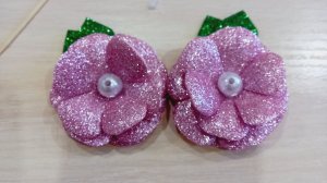 Чудесный розовый цветочек из фоамирана. МК цветок своими руками