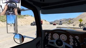 International 9900i: классика американских трасс 🔥 Дальнобой в ATS на Thrustmaster T300RS 🚛