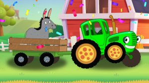 Мультики Для Детей, По Полям Ездим с Весёлыми Песенками с Животными