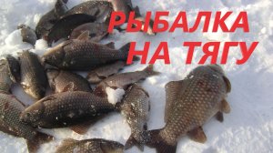 зимняя рыбалка на карася на тягу