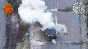 НРТК «Курьер» в ходе инженерной разведки ликвидировал мину ПТМ-3 на пути движения войск.