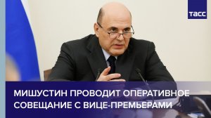 Мишустин проводит оперативное совещание с вице-премьерами