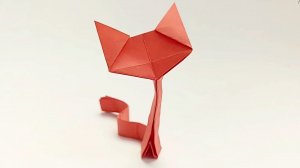 Как сделать очень милую кошку из бумаги